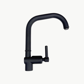 Grifería De Cocina Monocomando H2O Negro Mate