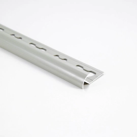 Guardacanto Plateado Mate 12Mm Aluminio Anodizado