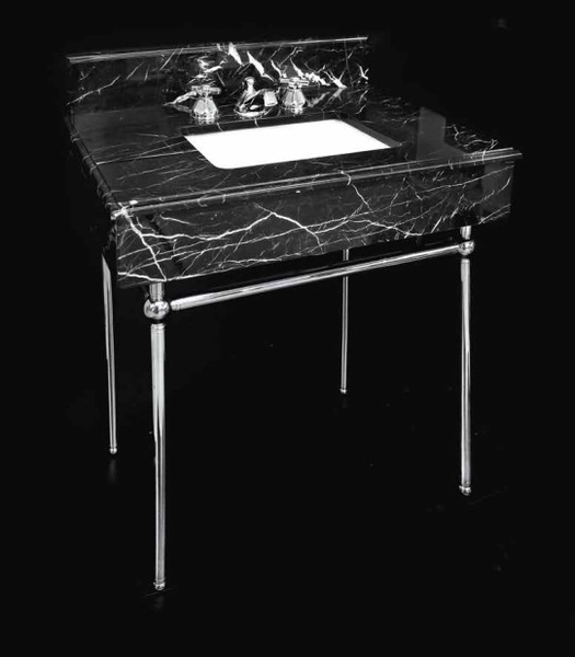 VANITORY ANTIQUE NEGRO MARQUINA 65 X 45