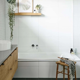 Angelgres Porcelánico White Frost Plus Rt 30X59 Blanco Mate