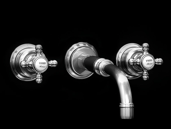 ROBINET TANGO LAVATORIO PARED BRONCE VIEJO