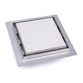 IDEAL DESAGÜE CUADRADO ACERO INOX 15CM X 15CM