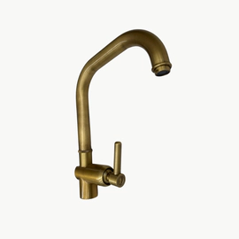 Grifería De Cocina Monocomando H2O Bronce Viejo Claro