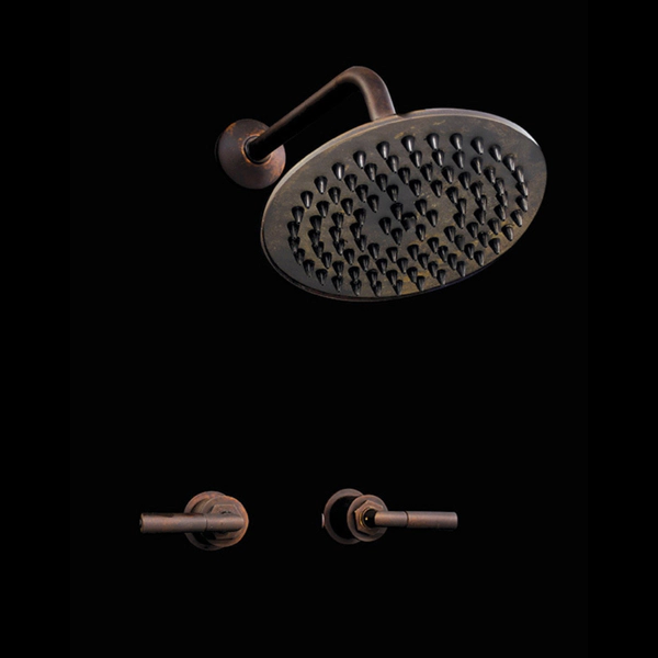 ROBINET BRONX DUCHA 2 LLAVES Y LLUVIA CON DUCH COBRE VIEJO