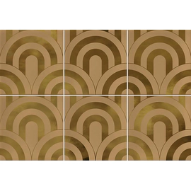 VIVES CER. HANAMI TAKADA CARAMELO ORO 23X33,5 CM