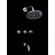 ROBINET NORDIC BAÑERA CON TRANSF NEGRO MATE