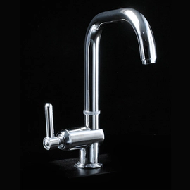Grifería De Cocina Monocomando H2O Negro Mate