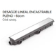IDEAL DESAGUE LINEAL ENCASTRABLE PLENO 60 CM