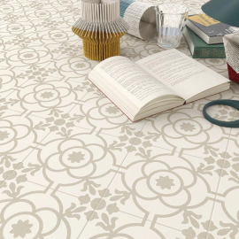 Vives Porcelanato Blomknopp Bone 20X20