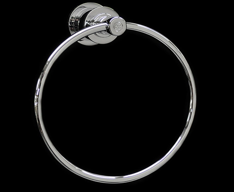 ROBINET BROOKLYN TOALLERO ARO GRANDE BRONCE VIEJO CLARO