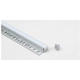 PERFIL OMEGA LED LIGHT PLATEADO MATE 2.5cm 10x10