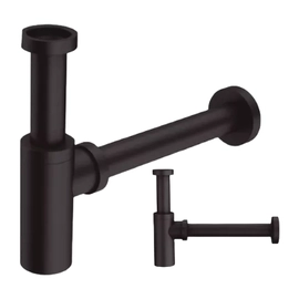 Ideal Sifón Negro Mate Ext Para Lavatorio