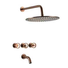 GRIFERIA DE DUCHA DE EMPOTRAR PULSE DARK GOLD PEIRANO