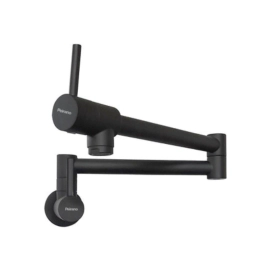 Grifería De Cocina Marbella Black Monocomando De Pared Rebatible