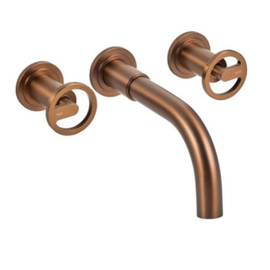 GRIFERIA DE LAVATORIO DE PARED PULSE DARK GOLD PEIRANO