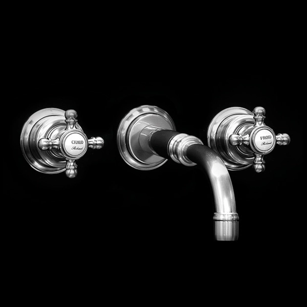 ROBINET TANGO LAVATORIO PARED BRONCE VIEJO CLARO