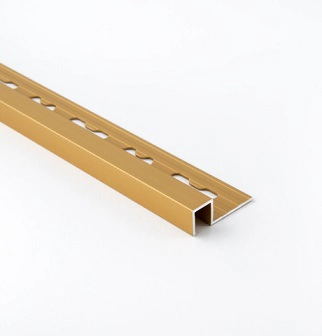 MOLDUMET ANODIZADO DORADO MATE 10X10 MM