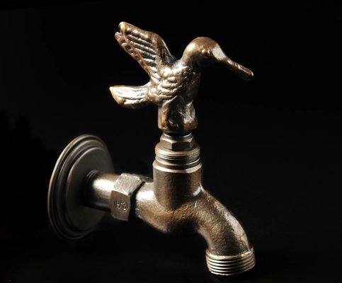 ROBINET CANILLA DE JARDÍN COLIBRÍ NIQUEL MATE