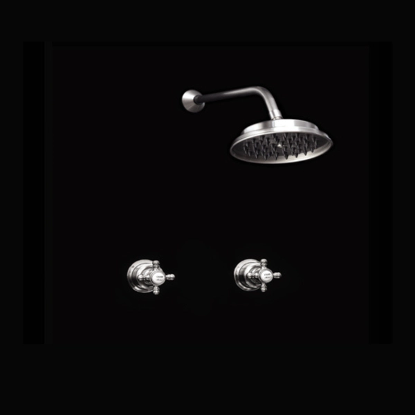 ROBINET TANGO DUCHA DOS LLAVES Y LLUVIA CON DUCH ORO