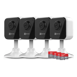 Kit x4 - Cámara Mini WiFi Interior - H1C - Ezviz - Full HD +4 Memorias 32GB