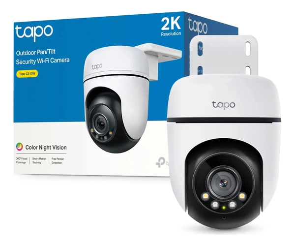 Cámaras IP - TP-Link - Tapo C510W - Resolución 2K UHD - Visión 360° - Detección