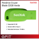 Pendrive USB Sandisk SDCZ50C-032G-B35GE Cruzer Blade 32GB Verde