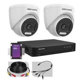 KIT 4CH + 2 Domos 2MP Audio + 1TB + Cable BNC