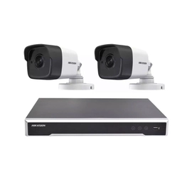 Kit IP NVR 7616 + 2 Cámaras 1023 Full PoE - Hikvision