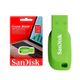 Pendrive USB Sandisk SDCZ50C-032G-B35GE Cruzer Blade 32GB Verde