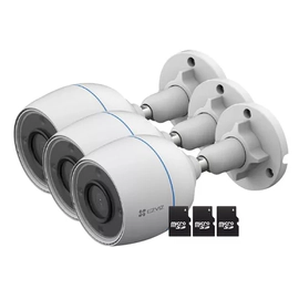 Kit x3 Cámara Bullet WiFi 2MP - H3C - Ezviz - Color Nocturno + 256GB