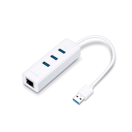 Adaptador USB 2 en 1 - TP-Link - UE330 - 3 Puertos USB 3.0 + Gigabit Ethernet