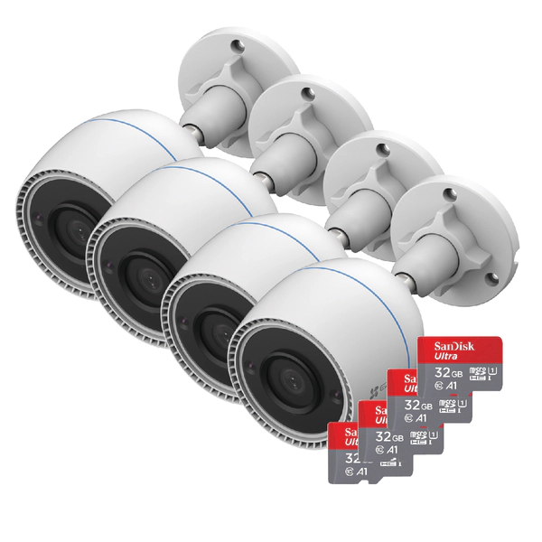 Kit Ezviz C3TN x4u + 32GB x4u