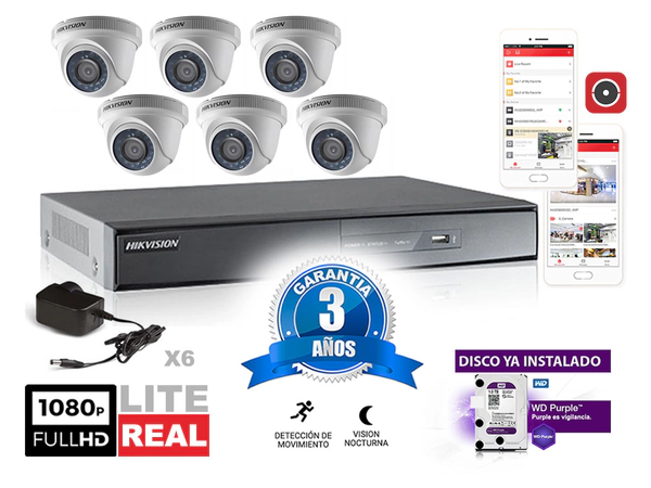 Kit Turbo 7208hghi + 6 56d0t Fuente + Disco1tb