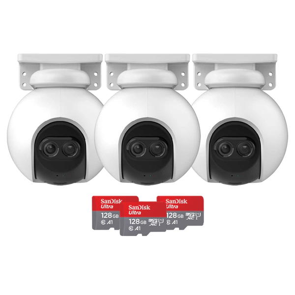 Kit Ezviz C8PF x3u + 128GB x3u