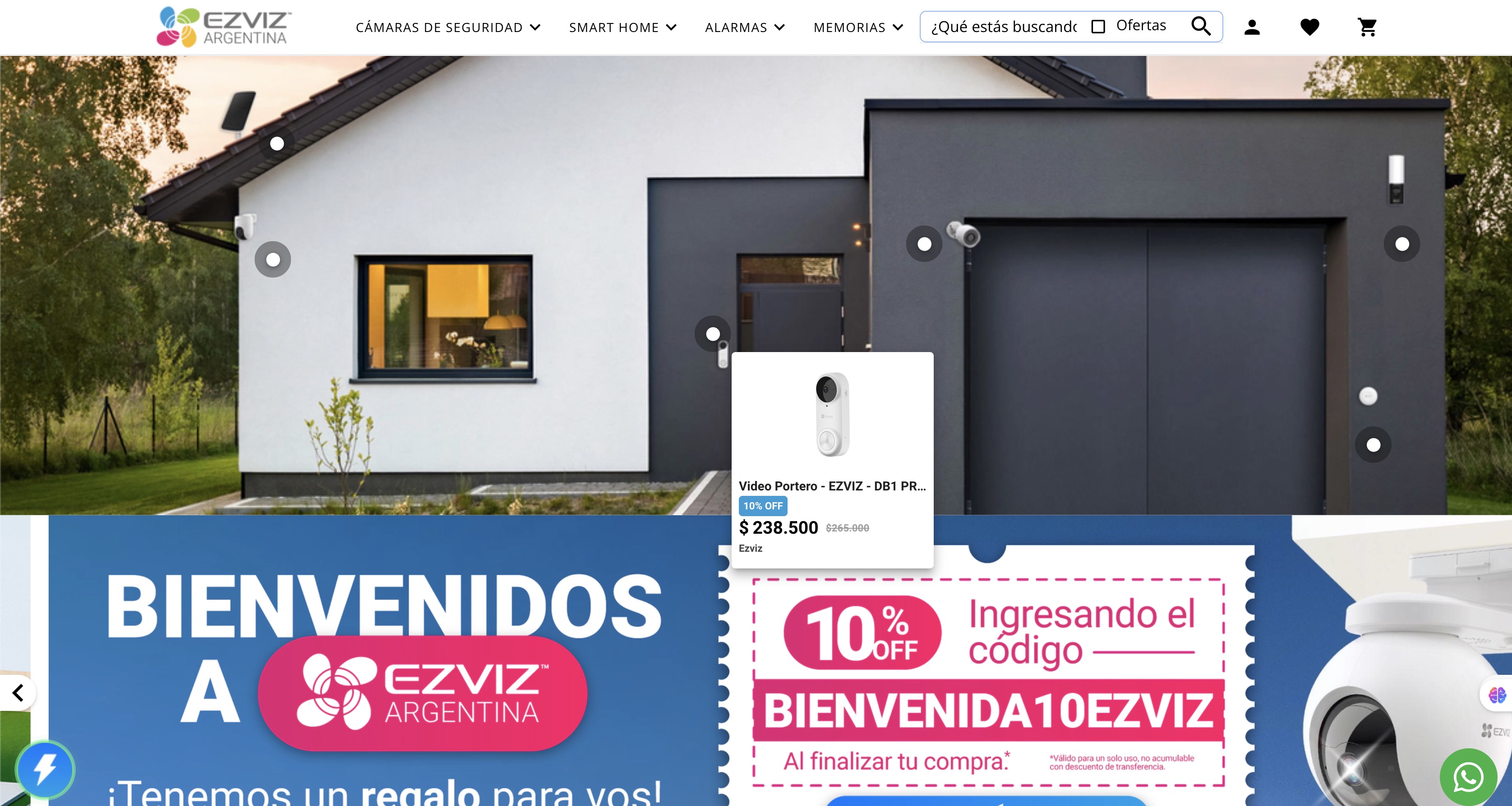 Cerradura Inteligente - DL05 - Ezviz - DL05-R100 - WiFi - Teclado ...