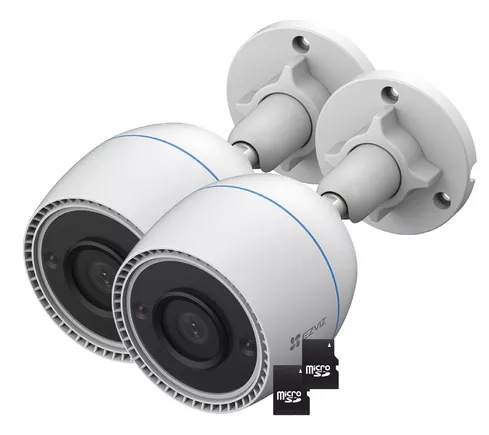 Kit x2 - Cámara Bullet WiFi Exterior - H3C - Ezviz - Full HD + 256GB x2
