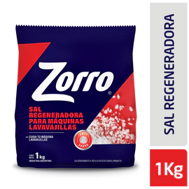 ZORRO SAL REGENERADORA PARA LAVAVAJILLAS 1KG