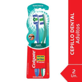 Colgate Cepillo Dental 360 Suave (Promocion 2 Unidades)