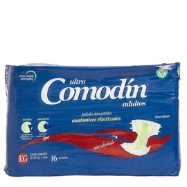 Comodin Pañales Anatomicos Para Adultos Xg (16 Unidades)