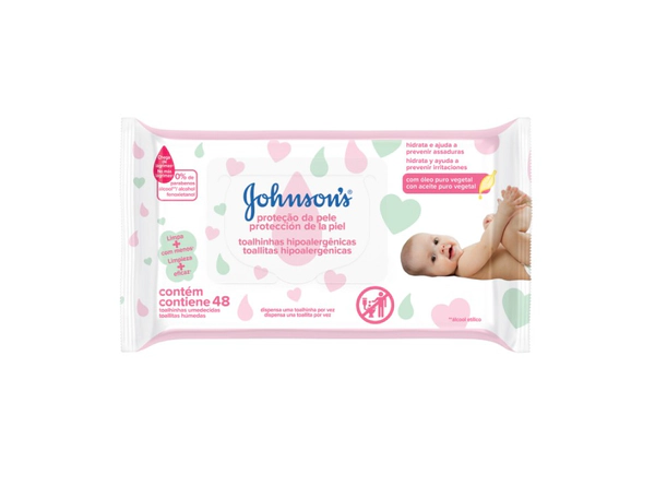 Toallas Húmedas Johnson Baby Extra Cuidado X48Un