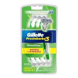 Gillette Maquinas Afeitar Guillette Prestobarba3 Sensitive 8 Uds