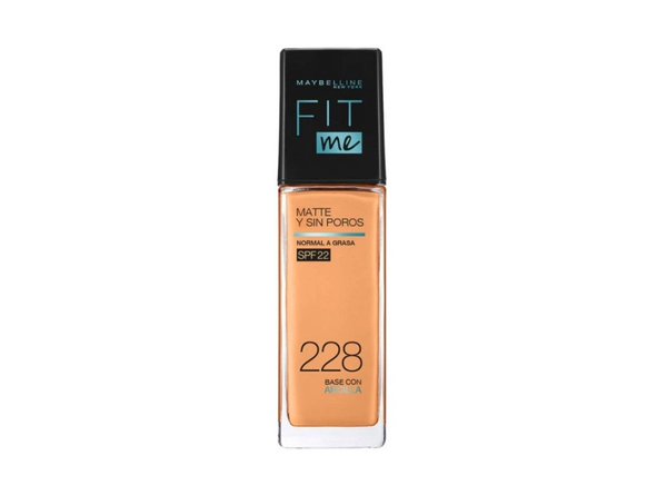 Base Maquillaje Maybelline Fitme Matte+Poreless 228 Soft Tan X30Ml
