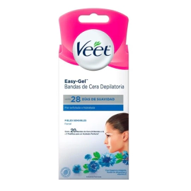 Veet Bandas Depilatorias Faciales Piel Sensible (20 Unidades)