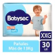 Babysec Pañales Descartables Ultra Soft Xxg 30 Unidades Talle Xxg