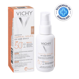 VICHY CAPITAL SOLEIL UV-AGE DAILY COLOR MEDIUM FPS50+