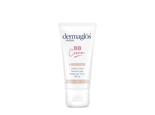 Crema Dermaglós Bb Cream Hidratante Color Tono Claro Fps30
