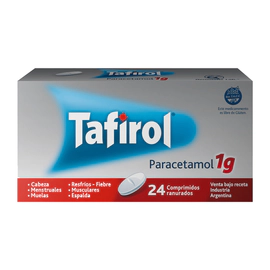 Tafirol 1 G. 24 Comprimidos