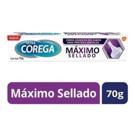 Corega Crema Adhesiva Máximo Sellado Sin Sabor 70 gr