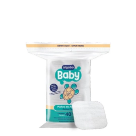 Algabo Baby Paños de Algodon x 40 Unidades