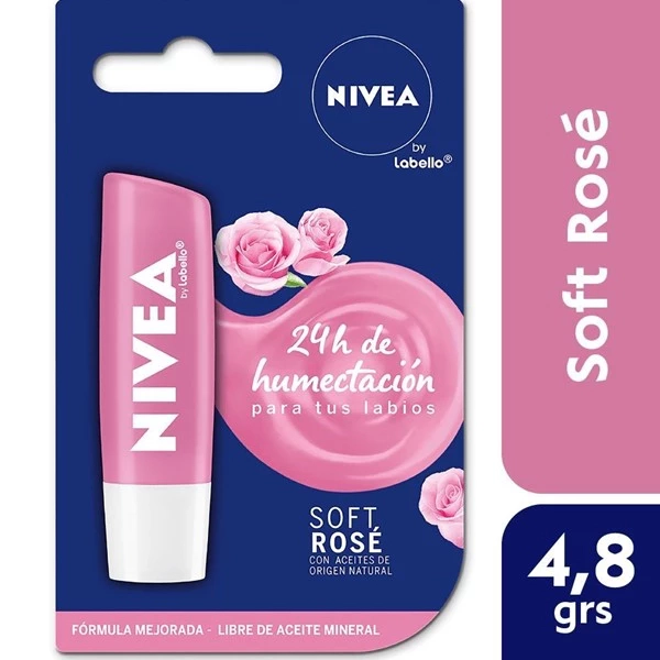 Nivea Protector Labial Soft Rosé 4.8 gr | labial